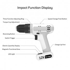 دریل پیچ گوشتی شارژی مدل 12 ولت مارس ورکر MSID1202-02 MSID1202-01 شیائومی - Xiaomi MarsWorker 12V Screwdriver Drill Model MSID1202-02 MSID1202-01