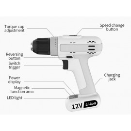 دریل پیچ گوشتی شارژی مدل 12 ولت مارس ورکر MSID1202-02 MSID1202-01 شیائومی - Xiaomi MarsWorker 12V Screwdriver Drill Model MSID1202-02 MSID1202-01