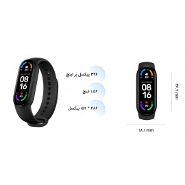 مچ بند سلامتی هوشمند مدل می بند 6 گلوبال شیائومی - Xiaomi Mi Band 6 Global XMSH15HM