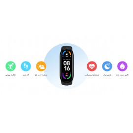 مچ بند سلامتی هوشمند مدل می بند 6 گلوبال شیائومی - Xiaomi Mi Band 6 Global XMSH15HM