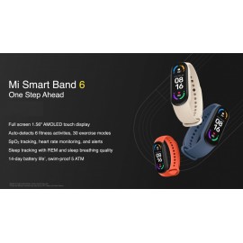 مچ بند سلامتی هوشمند مدل می بند 6 گلوبال شیائومی - Xiaomi Mi Band 6 Global XMSH15HM