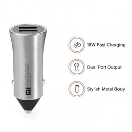 شارژر فندکی فست شارژ 18 وات مدل CC05ZM شیائومی - Xiaomi Mi Car Charger Pro 18W Quick Charge CC05ZM