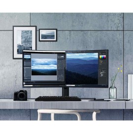 مانیتور منحنی گیمینگ شیائومی 34 اینچ خمیده مدل XMMNTWQ34 گلوبال - Xiaomi Mi Curved Gaming 34inch LED Monitor XMMNTWQ34