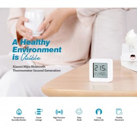 سنسور هوشمند نمایشگر دما و رطوبت شیائومی - Xiaomi Mi Mijia Smart Temperature and Humidity Sensor Monitor2 LYWSD03MMC