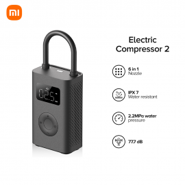 پمپ باد شارژی قابل حمل مدل Air Compressor2 MJCQB06QW شیائومی - Xiaomi Mi Portable Electric Air Compressor 2 MJCQB06QW