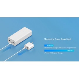 پاوربانک 30000 میلی آمپر ساعتی ورژن 3 فست شارژ شیائومی - Xiaomi Mi Power Bank 3 30000mAh PB3018ZM VXN4307CN