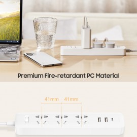 سه راهی برق فست شارژ تایپ سی دار 20 وات مدل 20W Fast 2A1C XMCXB05QM شیائومی - Xiaomi Mi Power Strip 20W Fast Charge Version 2A1C XMCXB05QM