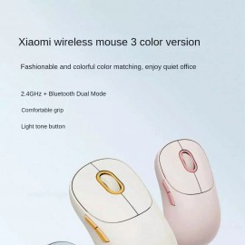 موس بی سیم وایرلس و بلوتوث دو حالته مدل Mi Mouse 3 XMWXSB03YM شیائومی Xiaomi Mi Wireless Bluetooth Dual Mode Mouse 3 XMWXSB03YM