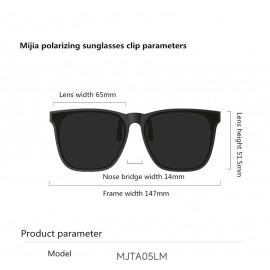 گیره عینک آفتابی پلاريزه میجیا مدل MJTA05LM Clip-On شيائومی - Xiaomi Mijia Anti-Slip Polarized Sunglasses Clip-On MJTA05LM