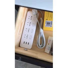 چند راهی برق و شارژر 4 سوکت کلید دار و 3 یو اس بی مدل MJSWSKCXB-01QM شیائومی - Xiaomi Mijia Power Strip 4 Sockets 3 USB MJSWSKCXB-01QM