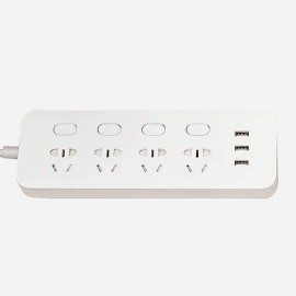 چند راهی برق و شارژر 4 سوکت کلید دار و 3 یو اس بی مدل MJSWSKCXB-01QM شیائومی - Xiaomi Mijia Power Strip 4 Sockets 3 USB MJSWSKCXB-01QM