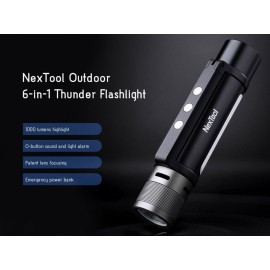 چراغ قوه و پاوربانک چند منظوره 6 در 1 مدل نکستول NE20030 شیائومی - Xiaomi NexTool Outdoor 6 in 1 Thunder Flashlight NE20030