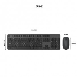 کیبورد و موس وایرلس بی سیم مدل WXJS01YM شیائومی - Xiaomi Wireless Keyboard and Mouse Set WXJS01YM