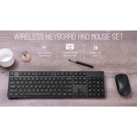 کیبورد و موس وایرلس بی سیم مدل WXJS01YM شیائومی - Xiaomi Wireless Keyboard and Mouse Set WXJS01YM