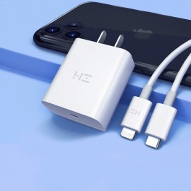 شارژر فست 20 واتی تایپ سی زدمی شیائومی مدل Xiaomi ZMI HA716 USB Type-C 20W Charger