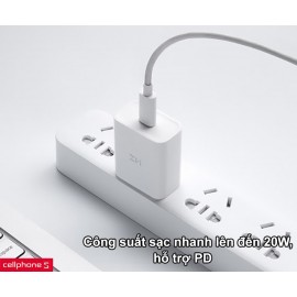 شارژر فست 20 واتی تایپ سی زدمی شیائومی مدل Xiaomi ZMI HA716 USB Type-C 20W Charger