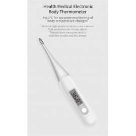 تب سنج و دماسنج دیجیتالی بدن مدل iHealth Andon PT-101B شیائومی - Xiaomi iHealth Andon PT101B Medical Electronic Digital LED Thermometer