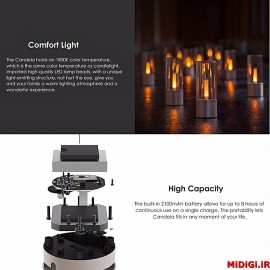 چراغ خواب هوشمند طرح شمع شیائومی می شیاومی | Xiaomi Mi Yeelight YLFW01YL Candela Smart Mood Candlelight Lamp