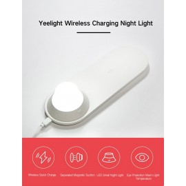 چراغ خواب و شارژر وایرلس شیائومی | Xiaomi Yeelight YLYD04YI 10W Wireless Fast Charger LED Night Light