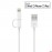 کابل شارژ دو سر میکرو یواس بی به آیفون زدمی شیائومی شیاومی | Xiaomi Mi ZMI Micro to Lightning 2in1 Cable 1m AL801