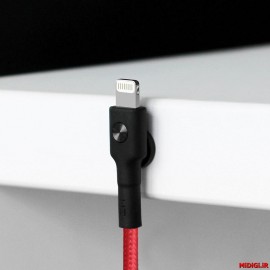 کابل شارژ بافته شده کنفی آیفون زدمی شیائومی شیاومی | Xiaomi ZMI lightning Cable Weave 1m AL803 