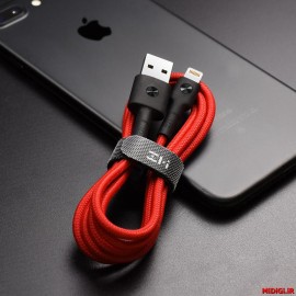 کابل شارژ بافته شده کنفی آیفون زدمی شیائومی شیاومی | Xiaomi ZMI lightning Cable Weave 1m AL803 