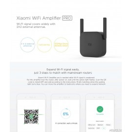 روتر تقویت کننده آمپیلیفایر سیگنال وایفای نسخه پرو رنگ مشکی شیائومی می شیاومی | Xiaomi Mi WiFi Router Amplifier Pro