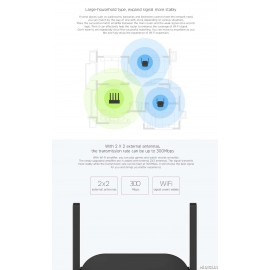 روتر تقویت کننده آمپیلیفایر سیگنال وایفای نسخه پرو رنگ مشکی شیائومی می شیاومی | Xiaomi Mi WiFi Router Amplifier Pro