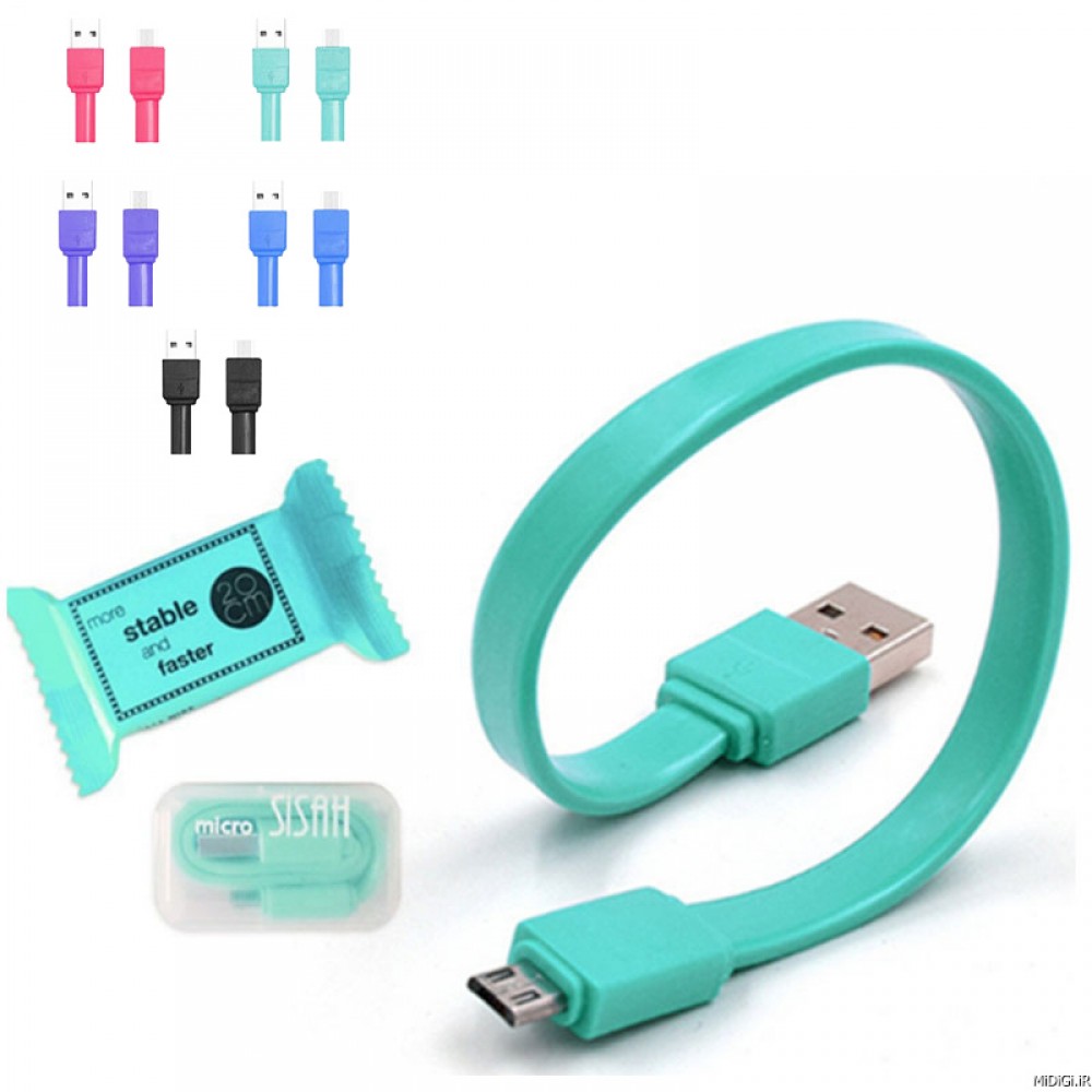 کابل بیست سانتی برای آیفون | Portable Mini Candy Phone Charging Cable 20CM For iPhone