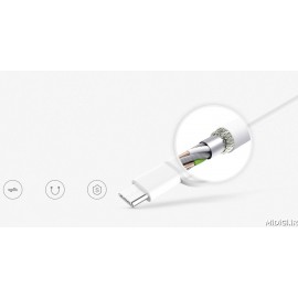 کابل کمبو دوسر تایپ سی و میکرو یو اس بی 1متری رنگ سفید می شیاومی شیائومی | Xiaomi Mi USB Type-C Micro USB Combo Cable 100cm White