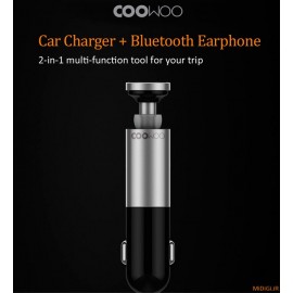 شارژر فندکی و هندزفری بلوتوث CooWoo می شیاومی شیائومی | Xiaomi Mi CooWoo Bluetooth Car Charger Headset