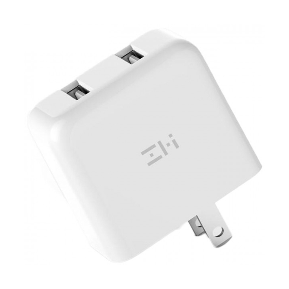 شارژ آداپتور دیواری دو پورت فست شارژ ورژن 3 مدل زدمی شیائومی | Xiaomi ZMI HA622 QC3 Wall Charger