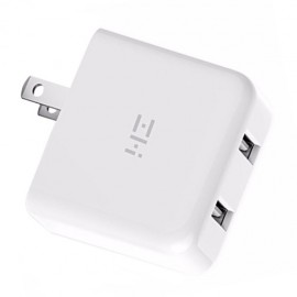 شارژر دو پورت فست شارژ3 کویک شارژ 3 زدمی می شیاومی شیامی شیائومی | Xiaomi Mi ZMi 2Port HA622 USB Double Fast Charger QC 3.0 Portable White