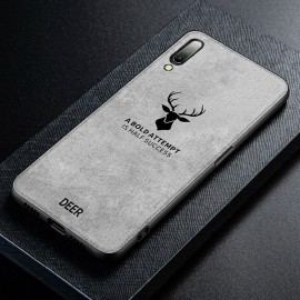 قاب و بک کاور گوشی مدل Mi A3 شیائومی طرح گوزنی | Xiaomi Mi A3 / CC9e Cloth Texture Silicone Deer Case Cover