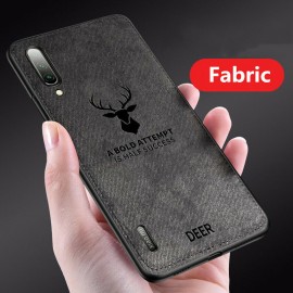 قاب و بک کاور گوشی مدل Mi A3 شیائومی طرح گوزنی | Xiaomi Mi A3 / CC9e Cloth Texture Silicone Deer Case Cover