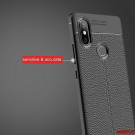 قاب و بک کاور طرح چرم مدل آتو فوکوس گوشی می 8 شیائومی - Xiaomi Mi 8 Auto Focus Case Cover