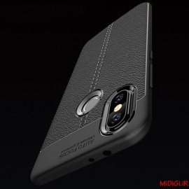 قاب و بک کاور طرح چرم مدل آتو فوکوس گوشی می 8 شیائومی - Xiaomi Mi 8 Auto Focus Case Cover