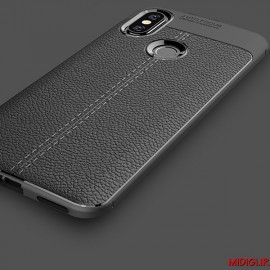 قاب و بک کاور طرح چرم مدل آتو فوکوس گوشی می 8 شیائومی - Xiaomi Mi 8 Auto Focus Case Cover