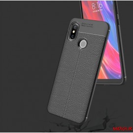 قاب و بک کاور طرح چرم مدل آتو فوکوس گوشی می 8 شیائومی - Xiaomi Mi 8 Auto Focus Case Cover