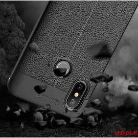 قاب و بک کاور طرح چرم مدل آتو فوکوس گوشی می 8 شیائومی - Xiaomi Mi 8 Auto Focus Case Cover