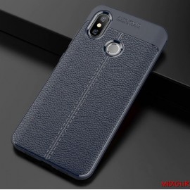 قاب و بک کاور طرح چرم مدل آتو فوکوس گوشی می 8 شیائومی - Xiaomi Mi 8 Auto Focus Case Cover