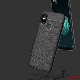 قاب و بک کاور طرح چرم مدل آتو فوکوس گوشی می 8 شیائومی - Xiaomi Mi 8 Auto Focus Case Cover