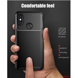 قاب و بک کاور طرح فیبر کربن مدل آتو فوکوس گوشی می 8 شیاومی شیائومی - Xiaomi Mi 8 Auto Focus Case Cover