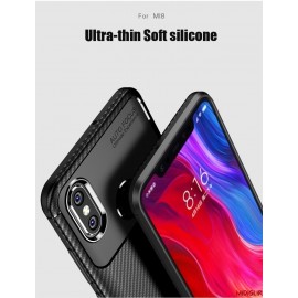 قاب و بک کاور طرح فیبر کربن مدل آتو فوکوس گوشی می 8 شیاومی شیائومی - Xiaomi Mi 8 Auto Focus Case Cover