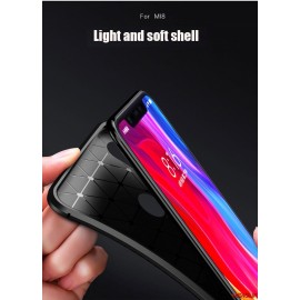 قاب و بک کاور طرح فیبر کربن مدل آتو فوکوس گوشی می 8 شیاومی شیائومی - Xiaomi Mi 8 Auto Focus Case Cover