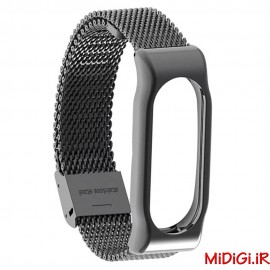 بند فلزی قفلی میلانس طرح حصیری ریز می بند 2 کد 101 و 304 شیاومی شیائومی | Xiaomi Mi Miband 2 Smart Bracelet Milanese Metal Strap 101-304