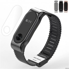 بند استیل حصیری ریز قفلی می بند 2 میجابز شیاومی شیائومی | Xiaomi Mi Miband 2 Mijobs Steel 304 Watch Strap