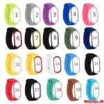 بند سیلیکونی رنگی جدید دور رنگ می بند3 | Xiaomi MiBand3 Silicone New Colorful Strap