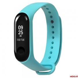 بند سیلیکونی رنگی می بند 3 و میبند 4 | Xiaomi Mi Band 3 Miband4 Silicone Colorful Strap