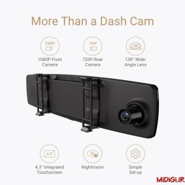 دوربین و آینه ماشین وای آی می شیاومی شیائومی |  Xiaomi Mi Yi Mirror Dash Camera